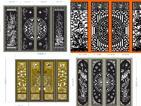 Bộ sưu tập Cổng 4 Cánh Nghệ Sen- Tứ Quý