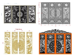 Bộ sưu tập Cổng 4 Cánh Nghệ Thuật Trang Nhã