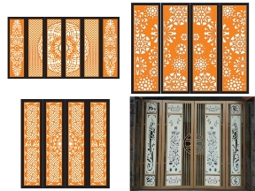 Bộ sưu tập Cổng 4 Cánh Phong Thủy Nghệ Thuật