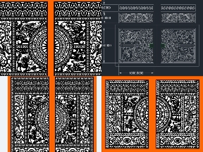 Bộ sưu tập Cổng 4 Cánh Tứ Linh Sang Trọng