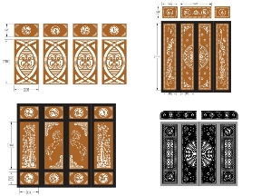 Bộ sưu tập Tổng 8 mẫu cổng 4 cánh vạn sự như ý