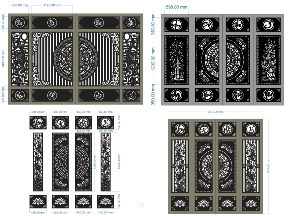 Bộ sưu tập 10 mẫu cổng 4 cánh vạn sự như ý đẹp mắt