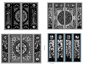Bộ sưu tập 10 mẫu cổng 4 cánh vạn sự như ý