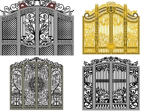 Bộ sưu tập Cổng 4 Cánh Vòm CNC Hiện Đại Nhất