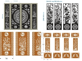 Bộ sưu tập Cổng Sắt CNC Tứ Quý Chuẩn Phong Thủy