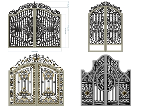Bộ sưu tập Cổng Vòm Cong Hoa Văn Cổ Điển Sang Trọng