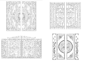 Bộ sưu tập Corel tổng hợp 8 bản vẽ Cổng cực chất lượng
