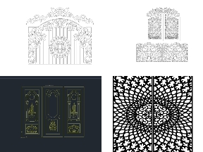 Bộ sưu tập Corel tổng hợp thiết kế 6 bộ Cổng đẹp