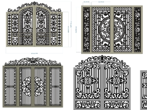 Bộ sưu tập Download file Cổng 2 cánh đơn giản đẹp mắt nhất file dxf