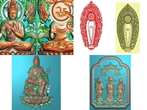 Bộ sưu tập Download tổng hợp trọn bộ 10 mẫu Phật giáo CNC jdpaint chi tiết