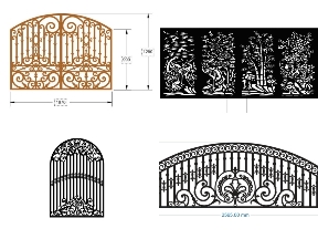 Bộ sưu tập File cắt CNC hàng rào nghệ thuật