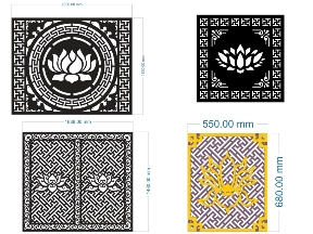 Bộ sưu tập File CNC Vách Ngăn Hoa Sen Đẹp