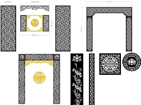 Bộ sưu tập File vách ngăn phòng thờ chữ Phúc