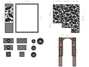 Bộ sưu tập File CNC vách ngăn sen