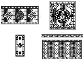 Bộ sưu tập File hàng rào CNC phong cách hiện đại