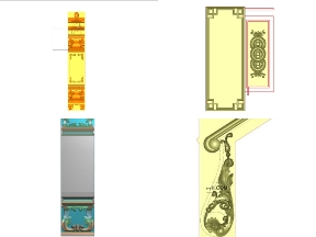 Bộ sưu tập File jdpaint 4 mẫu Trụ cầu thang CNC miễn phí