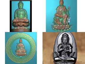 Bộ sưu tập File jdpaint bộ 5 mẫu Phật giáo CNC đẹp