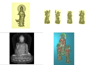 Bộ sưu tập File jdpaint thiết kế bộ 10 mẫu Phật giáo cnc