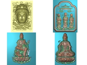 Bộ sưu tập File jdpaint thiết kế bộ 6 mẫu Phật giáo tinh xảo