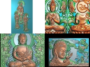 Bộ sưu tập File jdpaint tổng hợp bộ 6 mẫu Phật giáo thiết kế đẹp