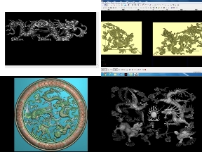 Bộ sưu tập File jdpaint tổng hợp trọn bộ 8 mẫu Tứ Linh CNC đẹp