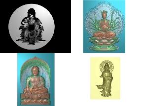 Bộ sưu tập File jdpaint trọn bộ 6 mẫu Phật giáo CNC thiết kế đẹp