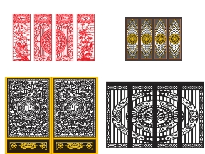 Bộ sưu tập File mẫu cổng 4 cánh mới hiện đại