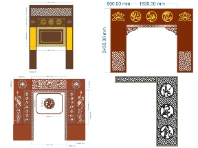 Bộ sưu tập File vách ngăn Phúc Lộc Thọ sang trọng