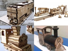Bộ sưu tập Free 13 mẫu mô hình tàu hỏa CNC cực đẹp, cực chất.