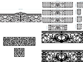Bộ sưu tập Gia công lan can CNC theo mẫu yêu cầu