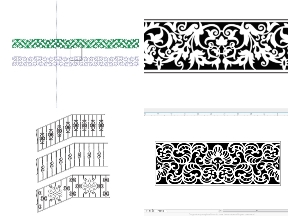 Bộ sưu tập Giảm giá 5 Mẫu thiết kế Lan Can CNC trên Corel cực HOT