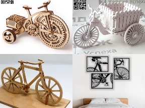 Bộ sưu tập Gửi tới anh em 7 mẫu mô hình, họa tiết trang trí hình xe đạp rất đẹp.