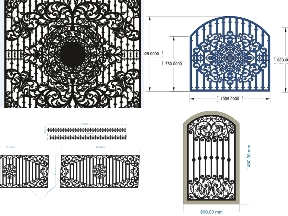 Bộ sưu tập BST Hàng Rào CNC Đẹp Cho Nhà Ở Và Biệt Thự