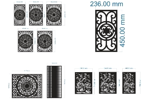 Bộ sưu tập Hàng rào CNC đơn giản sang trọng