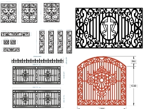 Bộ sưu tập BST Hàng Rào CNC Nghệ Thuật Hiện Đại