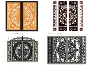 Bộ sưu tập Hot 5 mẫu cổng 2 cánh trống đồng