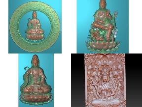 Bộ sưu tập Jdpaint thiết kế bộ 5 mẫu Phật giáo CNC tuyệt đẹp