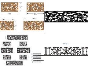Bộ sưu tập Lan can CNC nghệ thuật tạo điểm nhấn 2d