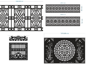 Bộ sưu tập Lan Can Hoa Lá Cây CNC Hiện Đại