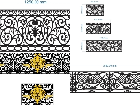 Bộ sưu tập Lan can sắt cnc tăng vẻ đẹp không gian