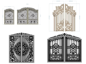 Bộ sưu tập Mẫu 15 bộ cổng 2 cánh hot nhất