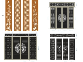 Bộ sưu tập Mẫu 15 mẫu cổng 4 cánh mới nhất