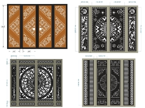 Bộ sưu tập Mẫu BST 10 file cổng 4 cánh