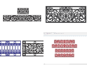 Bộ sưu tập Mẫu CNC lan can thị trường