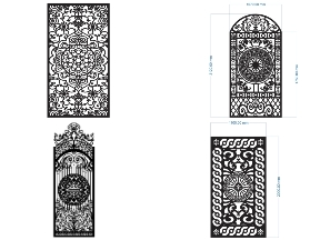 Bộ sưu tập BST Mẫu Cổng 1 Cánh CNC Nghệ Thuật.