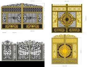Bộ sưu tập Mẫu Cổng 2 Cánh CNC Nghệ Thuật