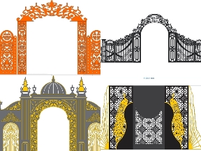 Bộ sưu tập Mẫu Cổng Cưới Luxury Sang Trọng