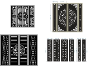 Bộ sưu tập Mẫu Cổng Hiện Đại Hoa Văn Hình Học