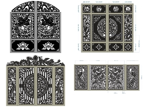 Bộ sưu tập BST 6 Mẫu Cổng Rồng Phượng Sang Trọng