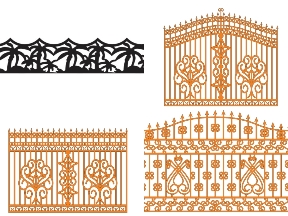 Bộ sưu tập Mẫu Hàng Rào CNC Nhiều Hoa Văn Đẹp